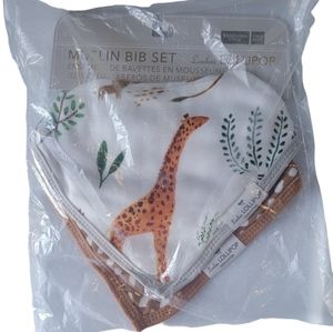 Loulou Lollipop 2pk Muslin Bandana Bib Set